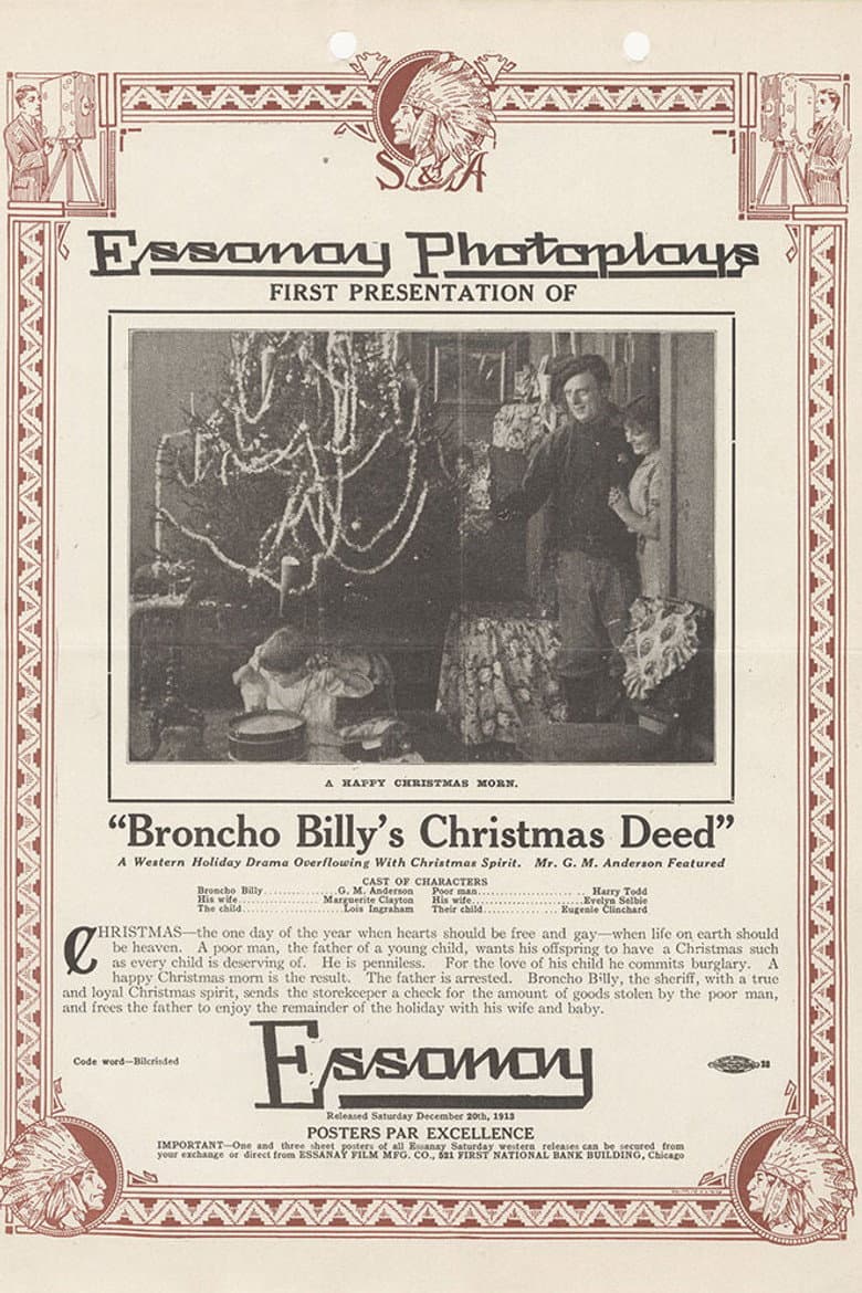 Broncho Billy's Christmas Deed poster