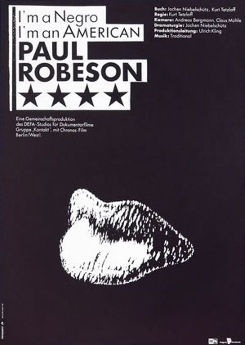 I’m a Negro, I’m an American – Paul Robeson poster