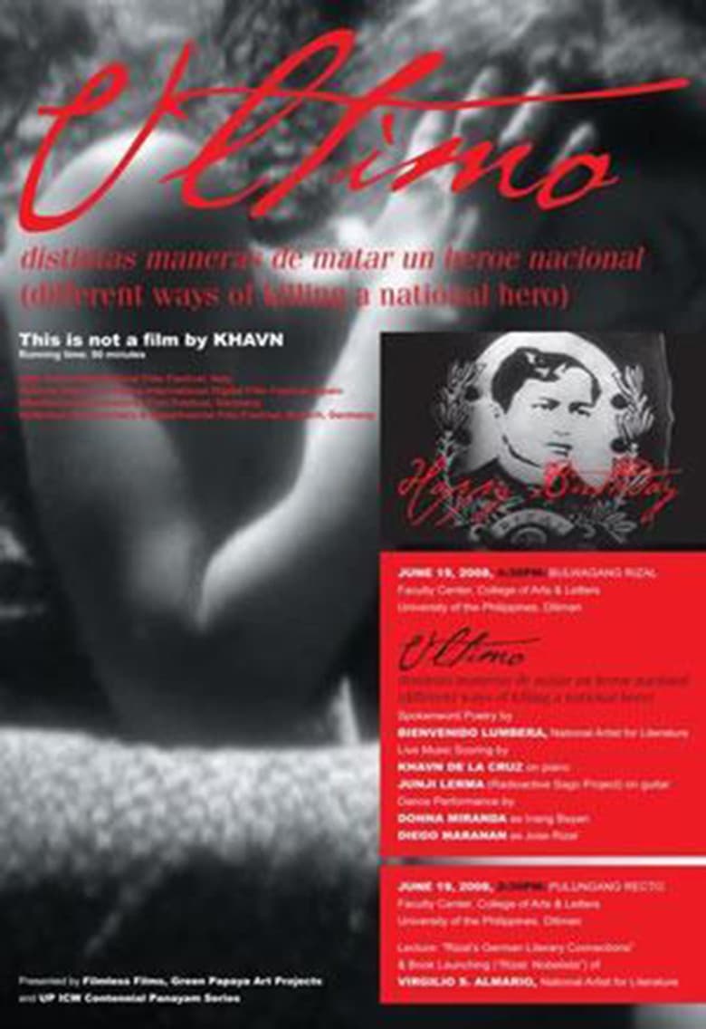 Ultimo: Different Ways of Killing a National Hero poster