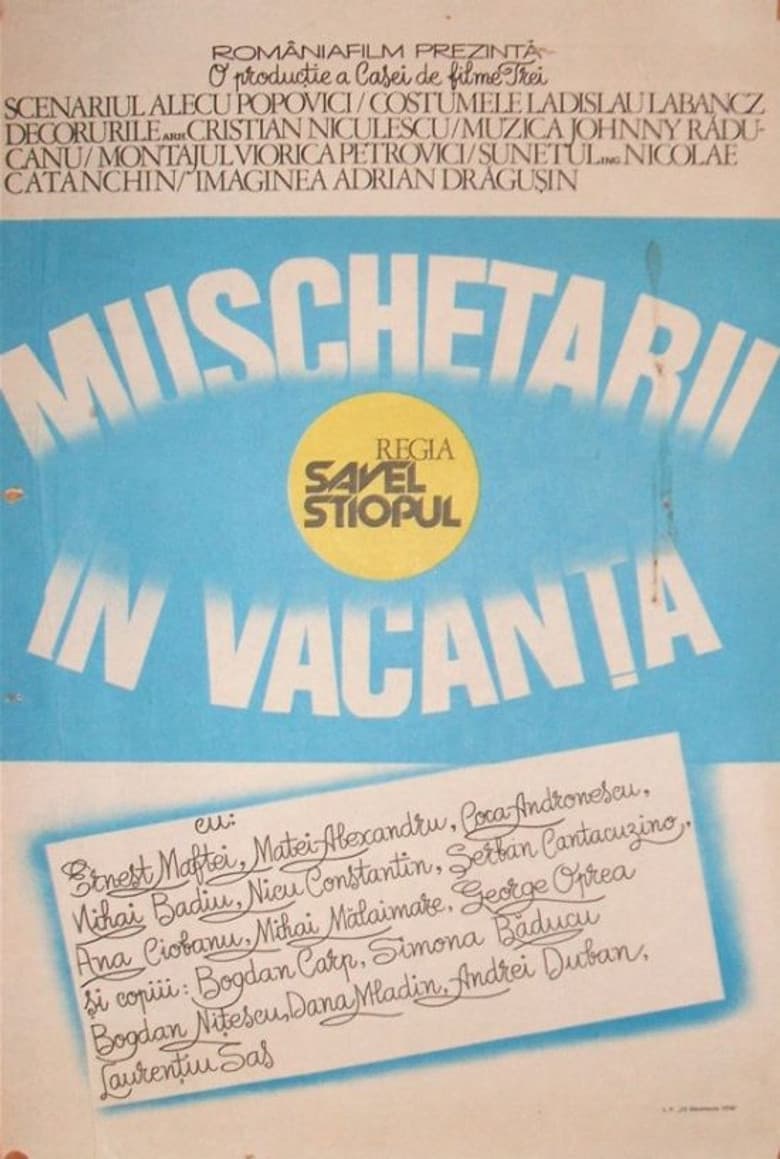 Mușchetarii în vacanță poster