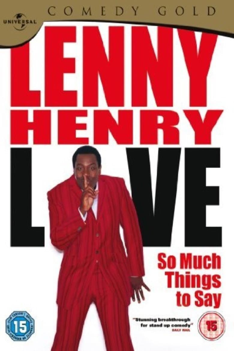 Lenny Henry Live - So Much Things To Say poster