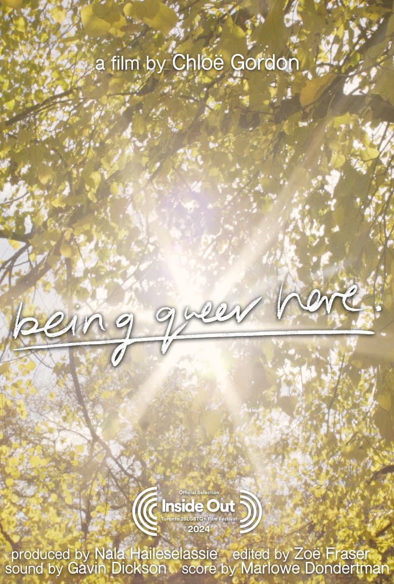 being queer here poster