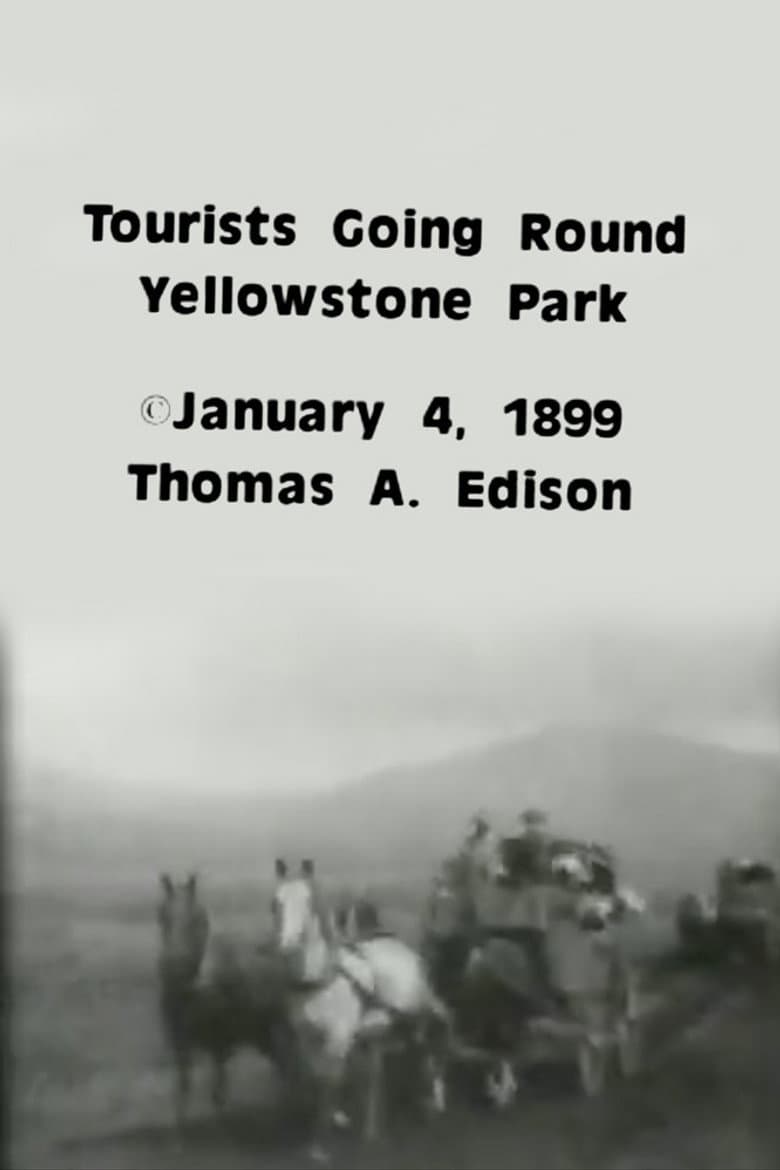 Tourists Going Round Yellowstone Park poster