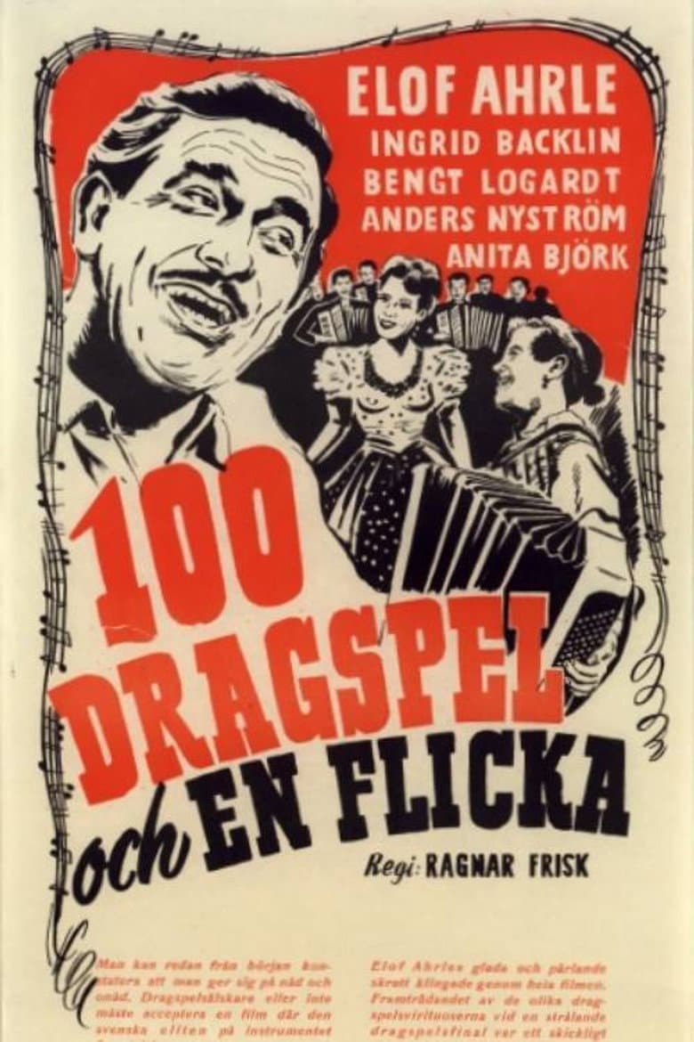 100 dragspel och en flicka poster