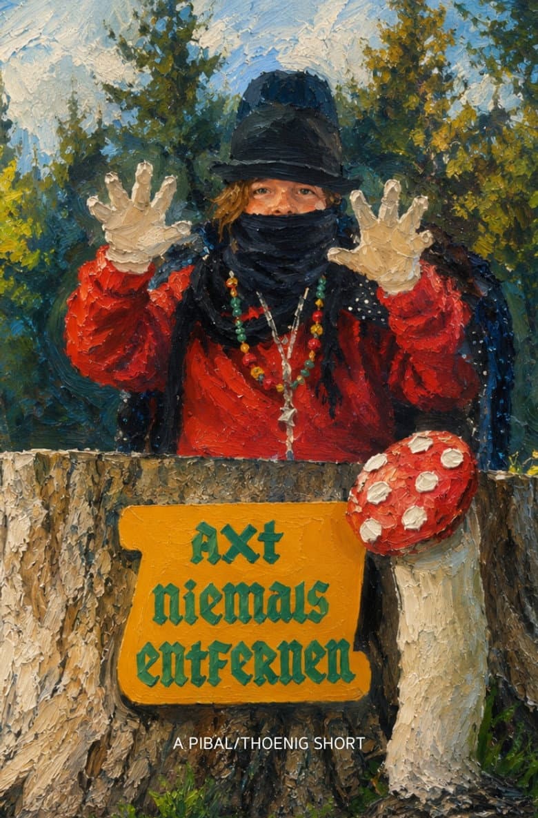 Axt niemals entfernen poster