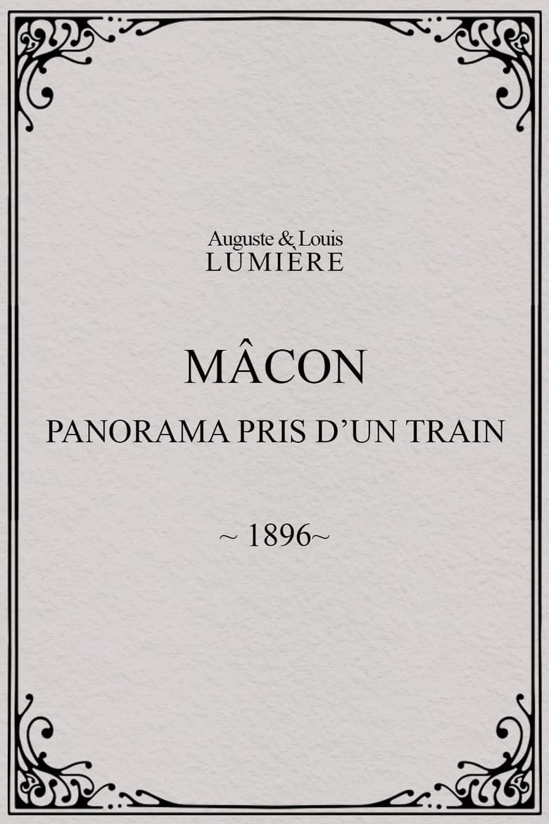 Mâcon : panorama pris d’un train poster