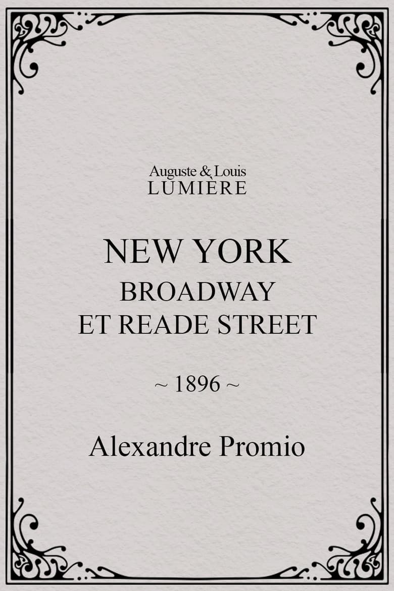 New York, Broadway et Reade Street poster