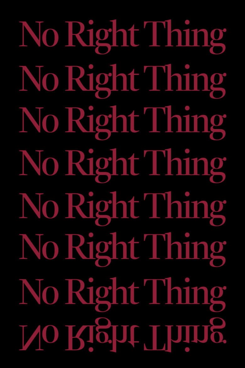 No Right Thing poster