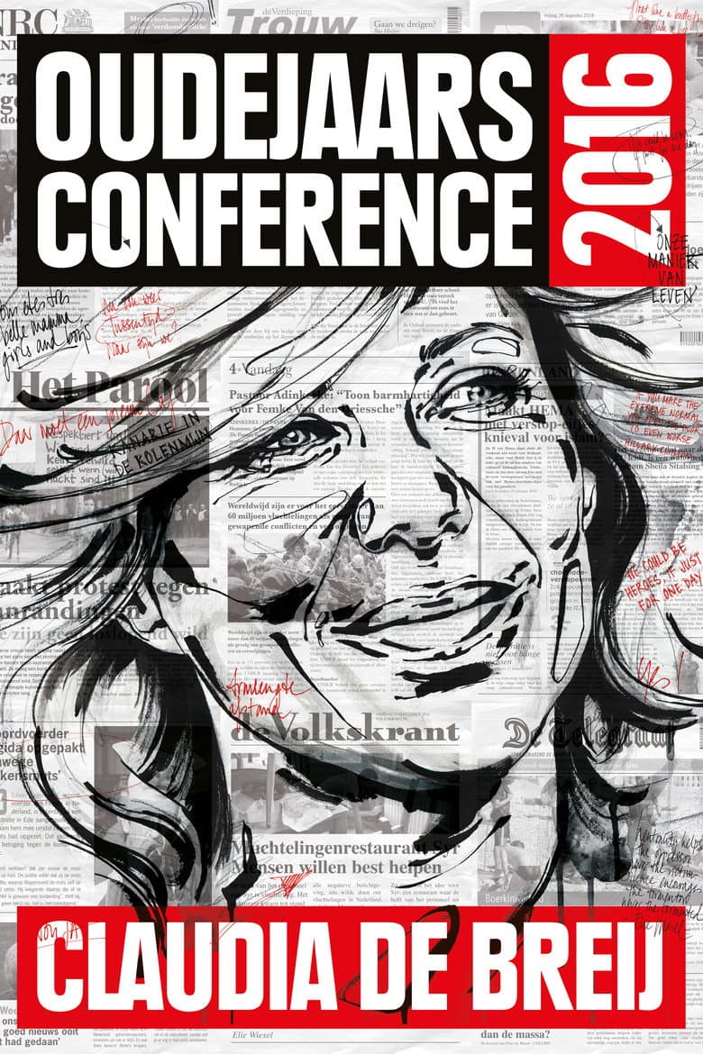 Claudia de Breij: Oudejaarsconference 2016 poster
