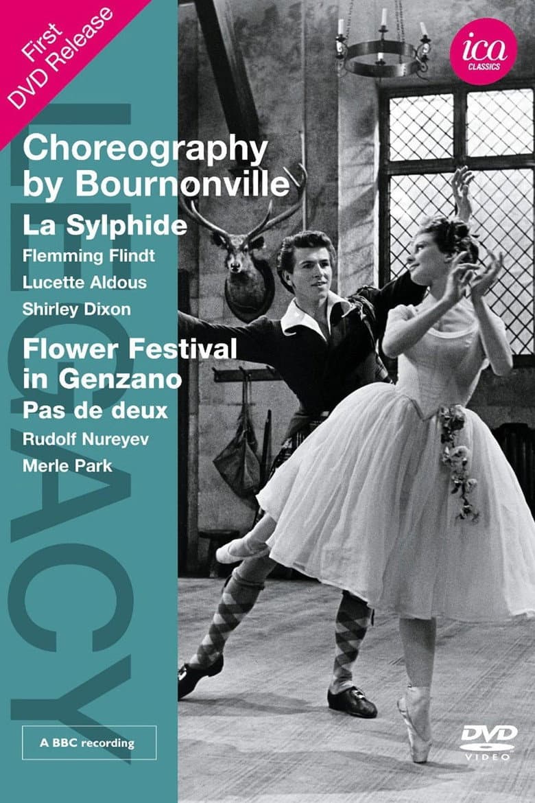Bournonville's La Sylphide and Flower Festival poster