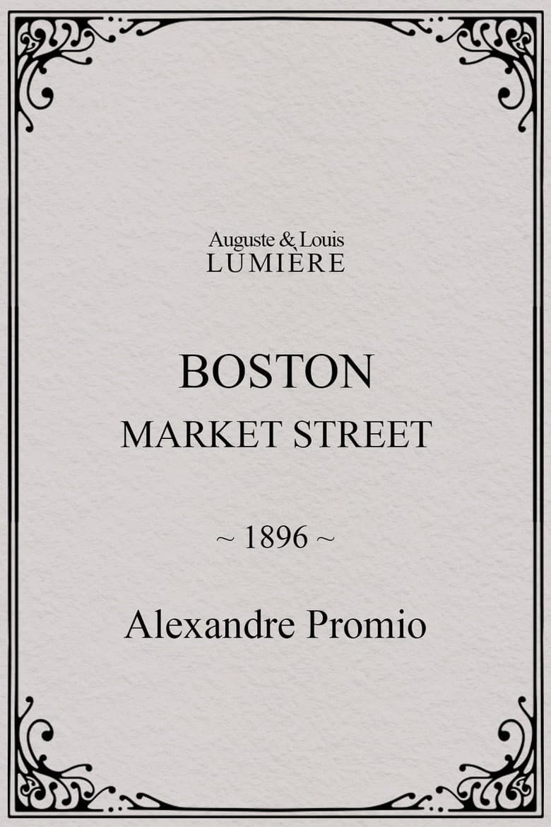 Boston, Market street poster