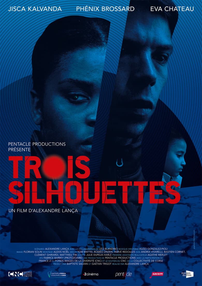 Trois silhouettes poster