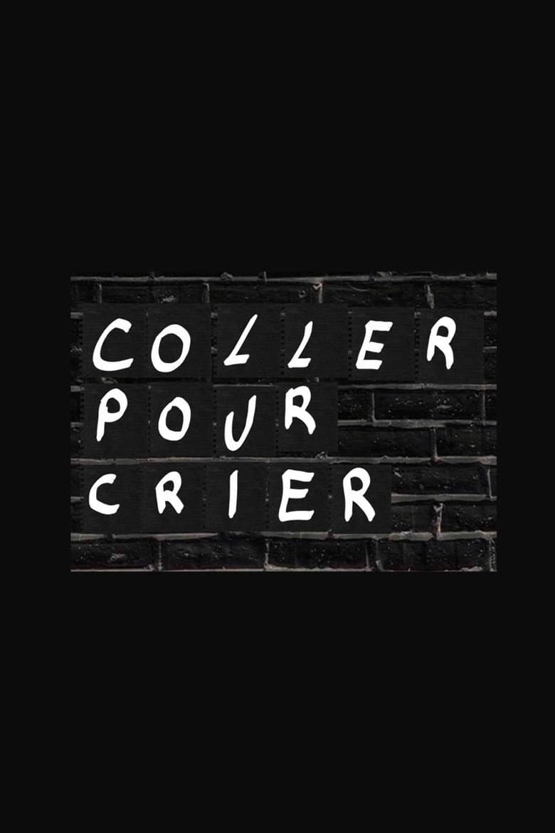 Coller pour crier poster