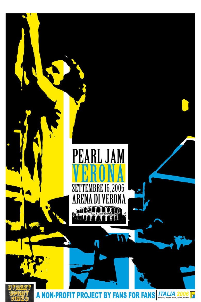 Pearl Jam: Verona 2006 poster