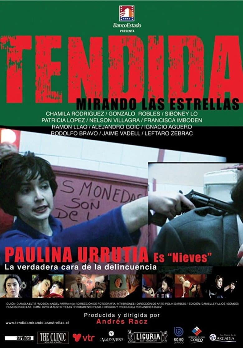 Tendida mirando las estrellas poster
