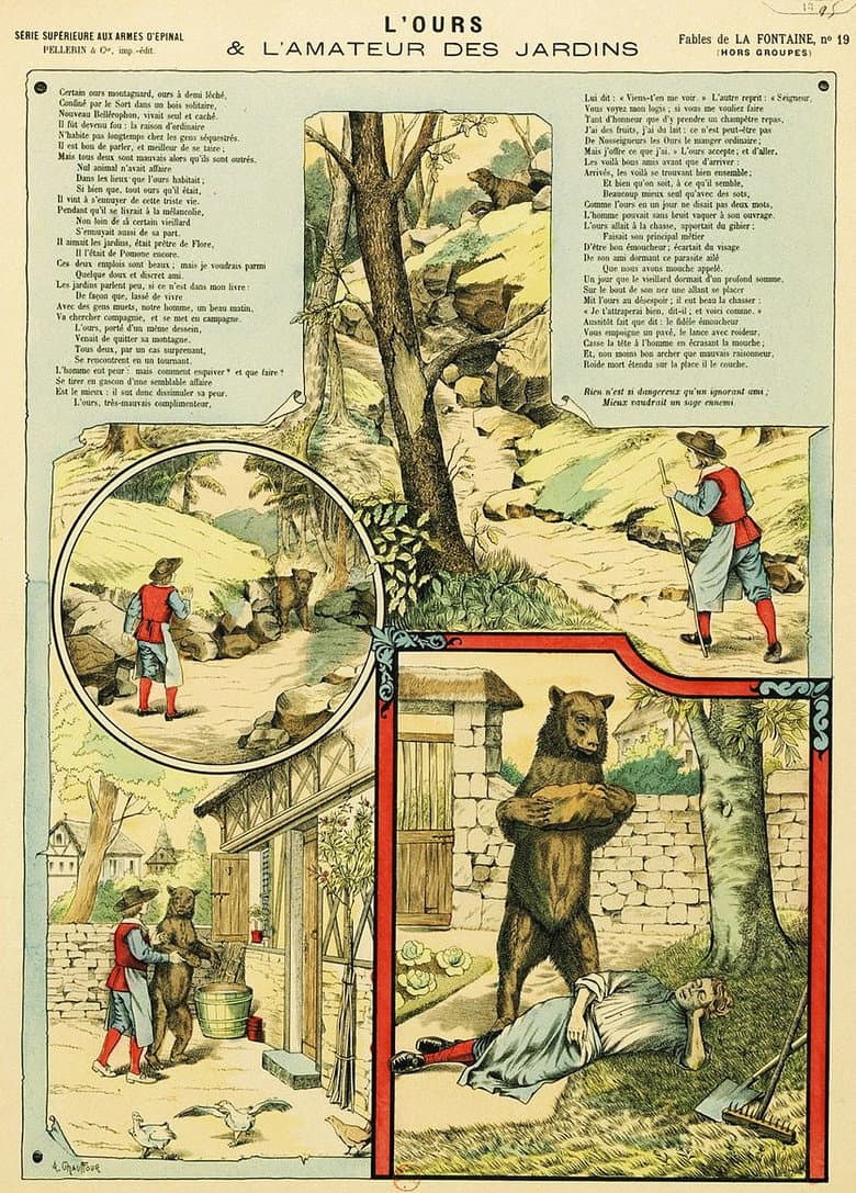 The Bear and the garden Lover poster