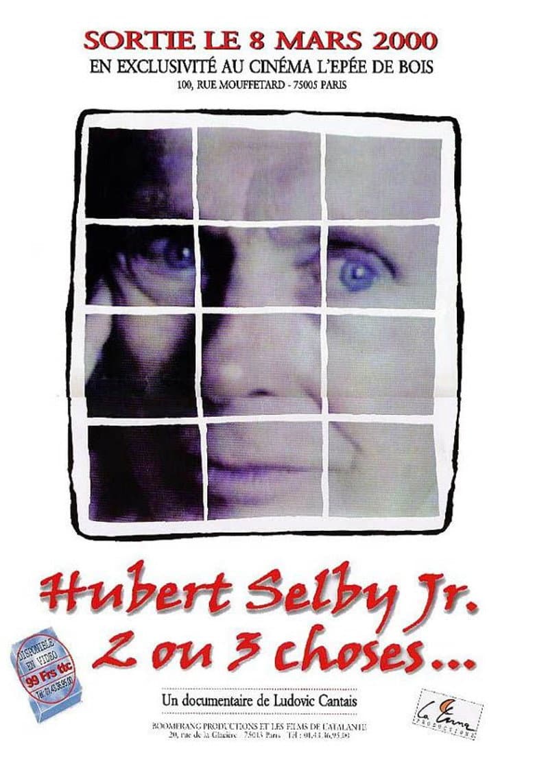 Hubert Selby Jr., 2 ou 3 choses... poster