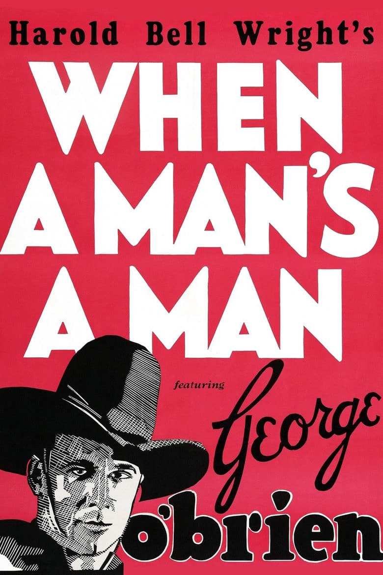 When a Man's a Man poster
