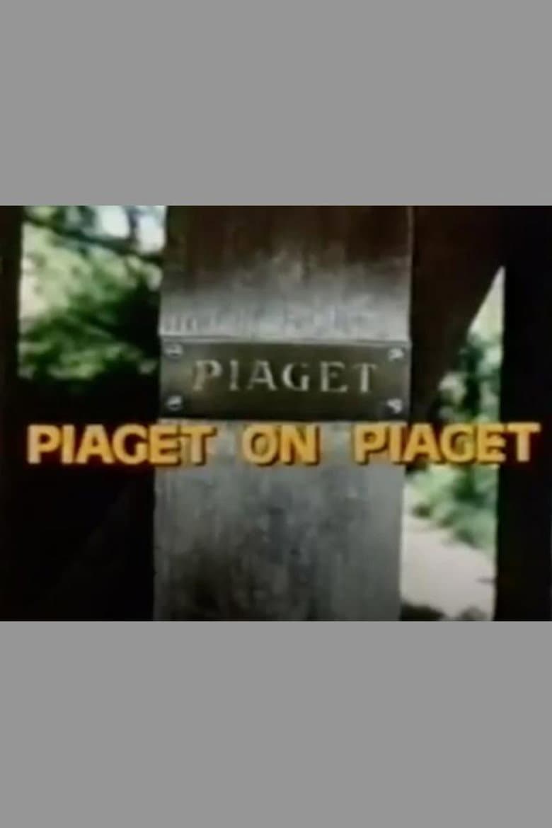 The genetic epistemology of Jean Piaget poster