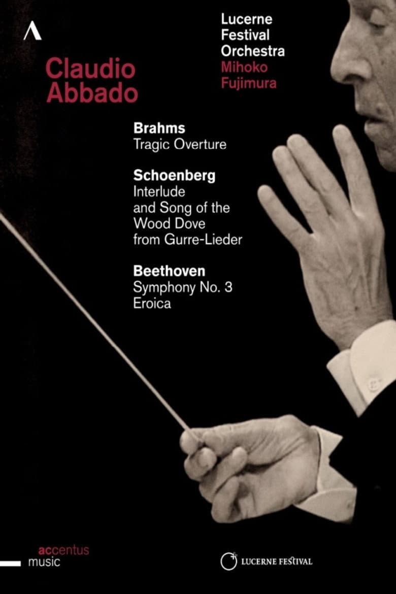 Claudio Abbado conducts Brahms, Schoenberg & Beethoven - Lucerne Festival Opening Concert poster
