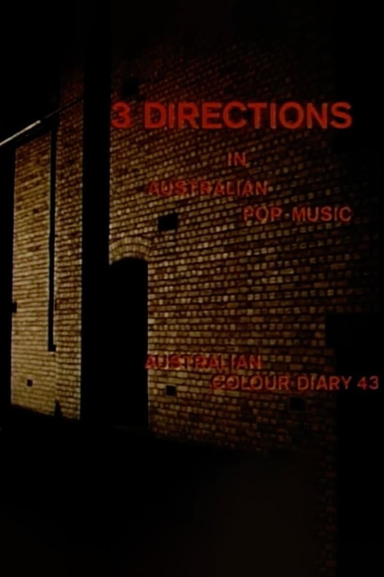 3 Directions in Australian Pop Music poster