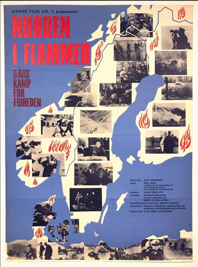 Norden i flammer poster