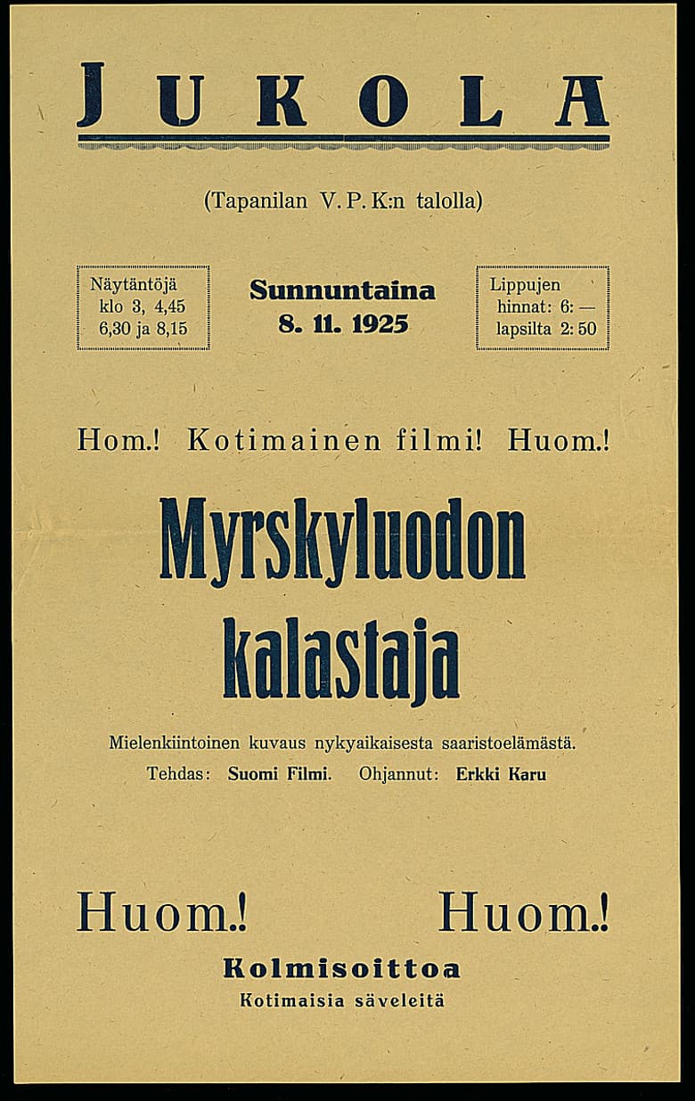 Myrskyluodon kalastaja poster