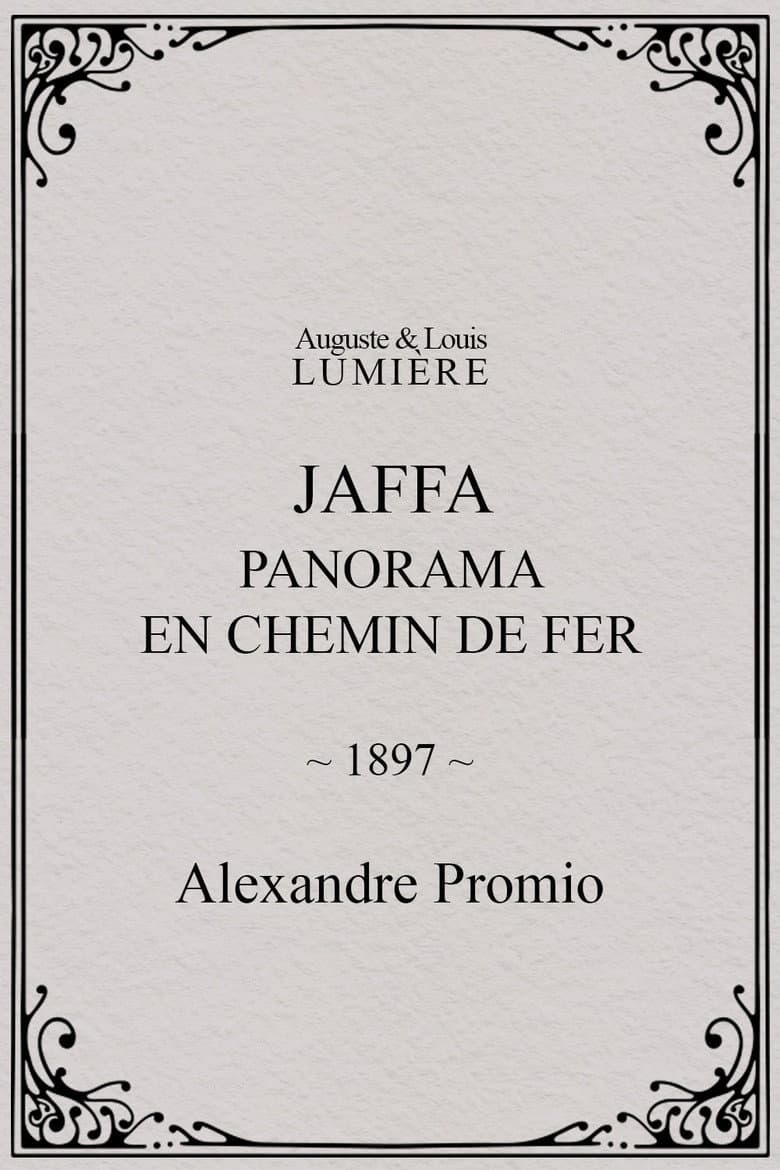 Jaffa : panorama en chemin de fer poster
