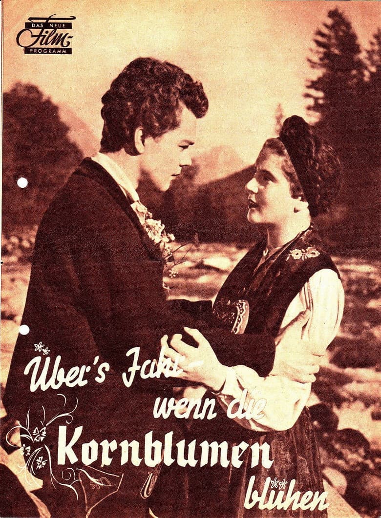 Übers Jahr, wenn die Kornblumen blühen poster