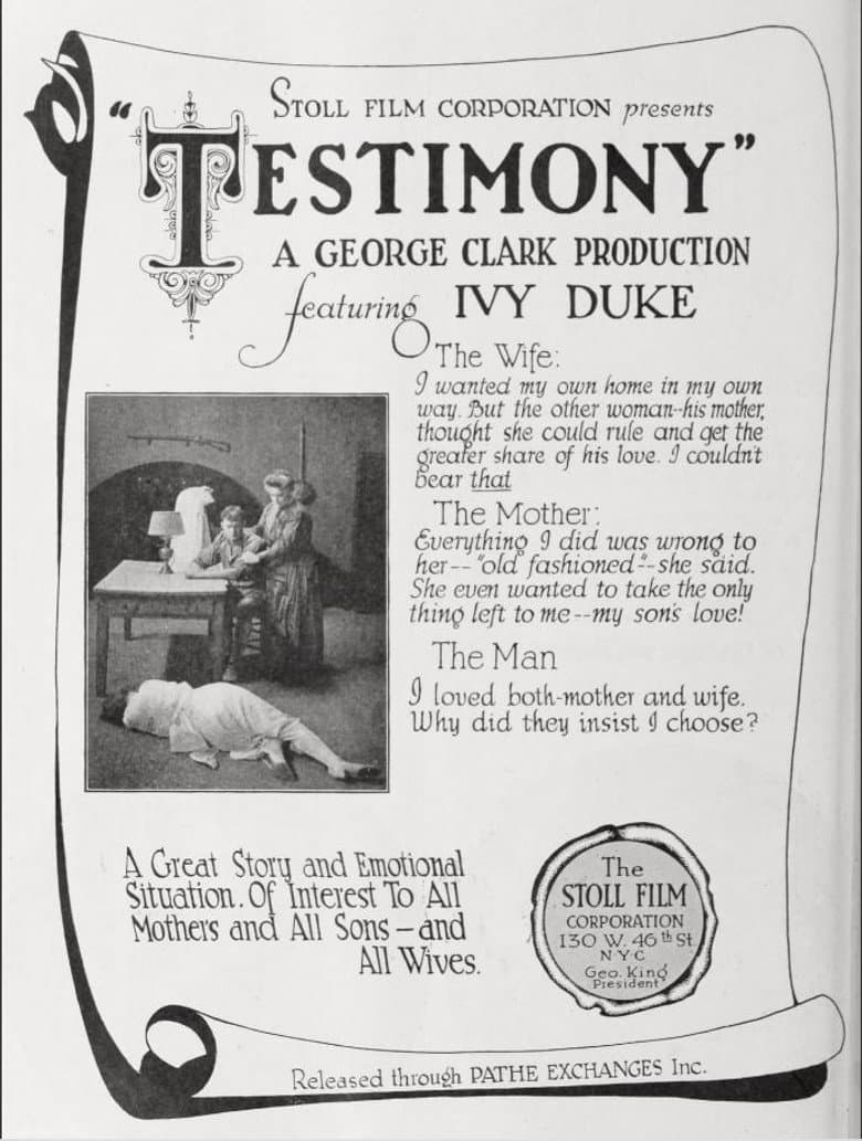 Testimony poster