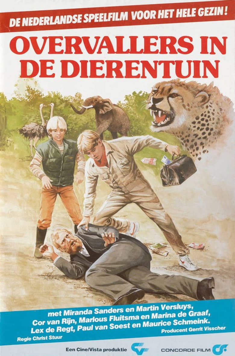 Overvallers in de dierentuin poster