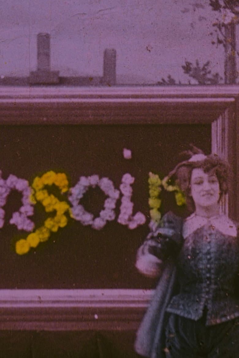 Bonsoir tableau fleuri poster