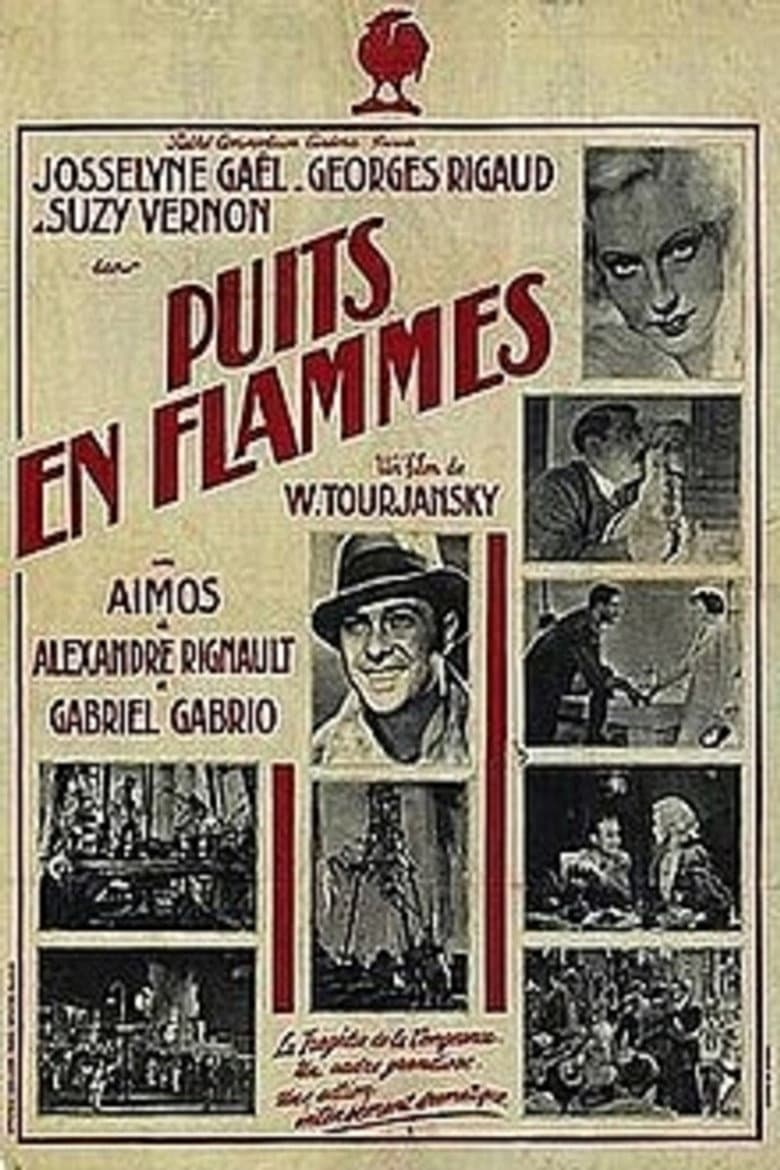 Puits en flammes poster