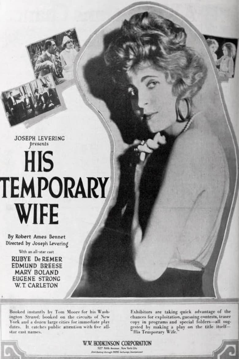 His Temporary Wife poster
