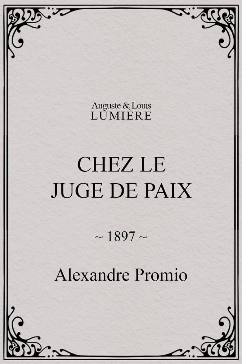 Chez le juge de paix poster