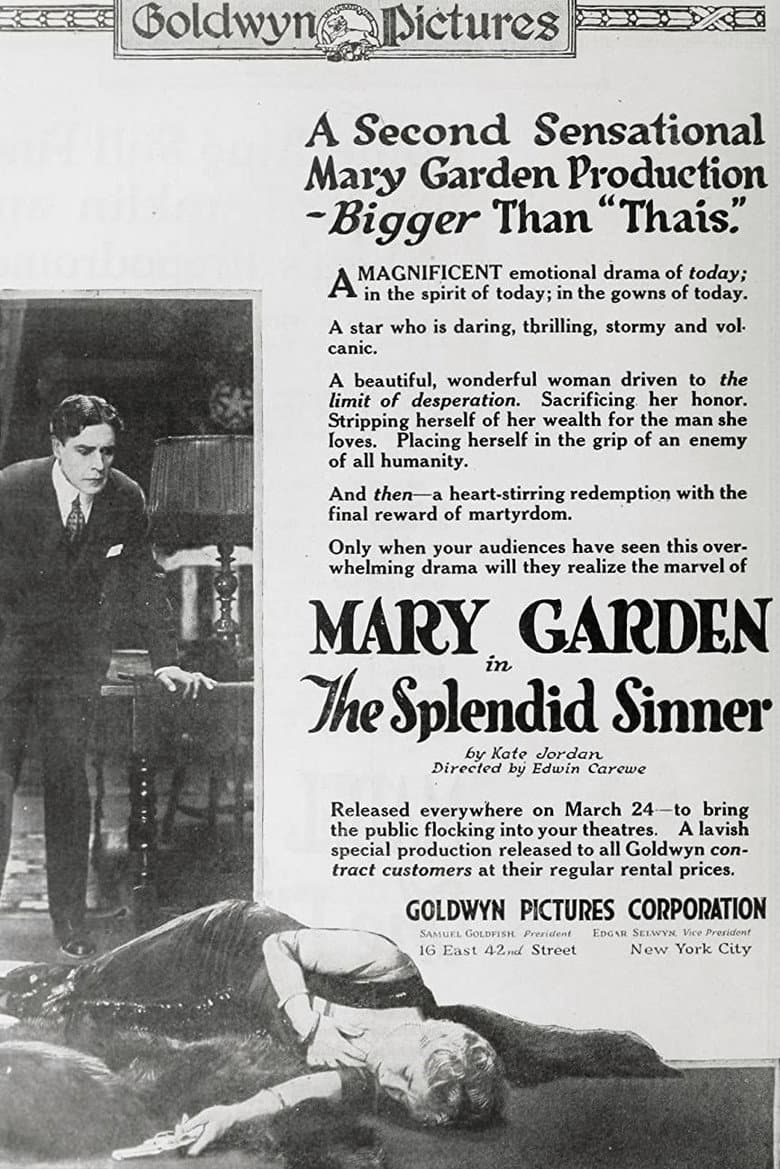 The Splendid Sinner poster