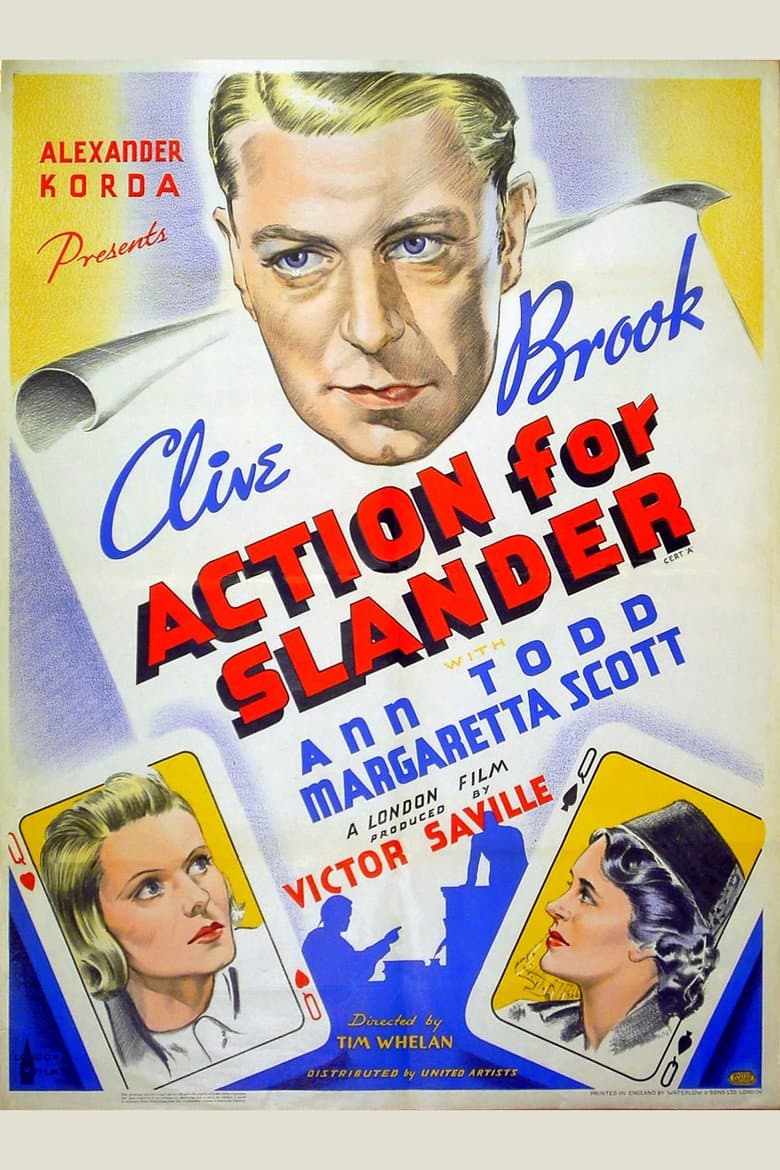 Action for Slander poster