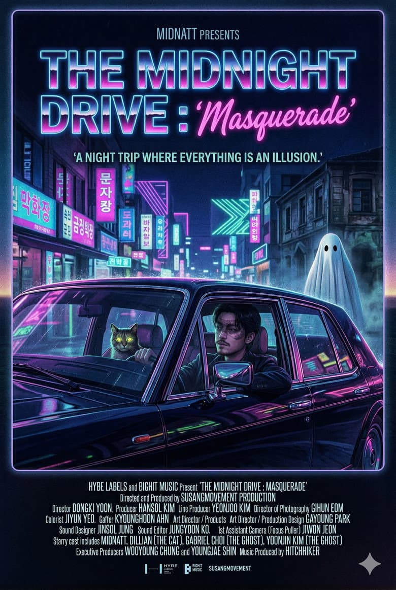 THE MIDNIGHT DRIVE : 'Masquerade' poster