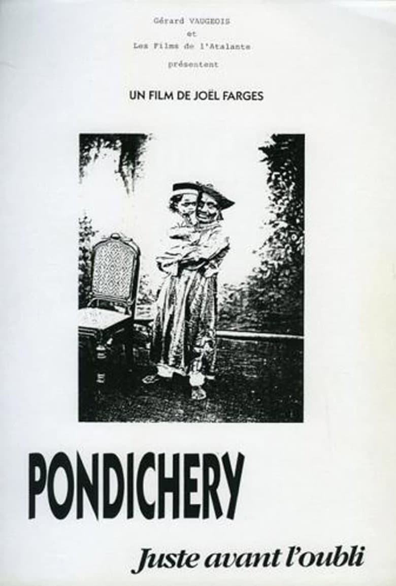 Pondichery, juste avant l'oubli poster