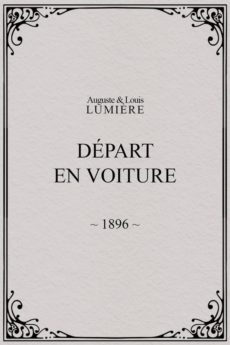 Départ en voiture poster