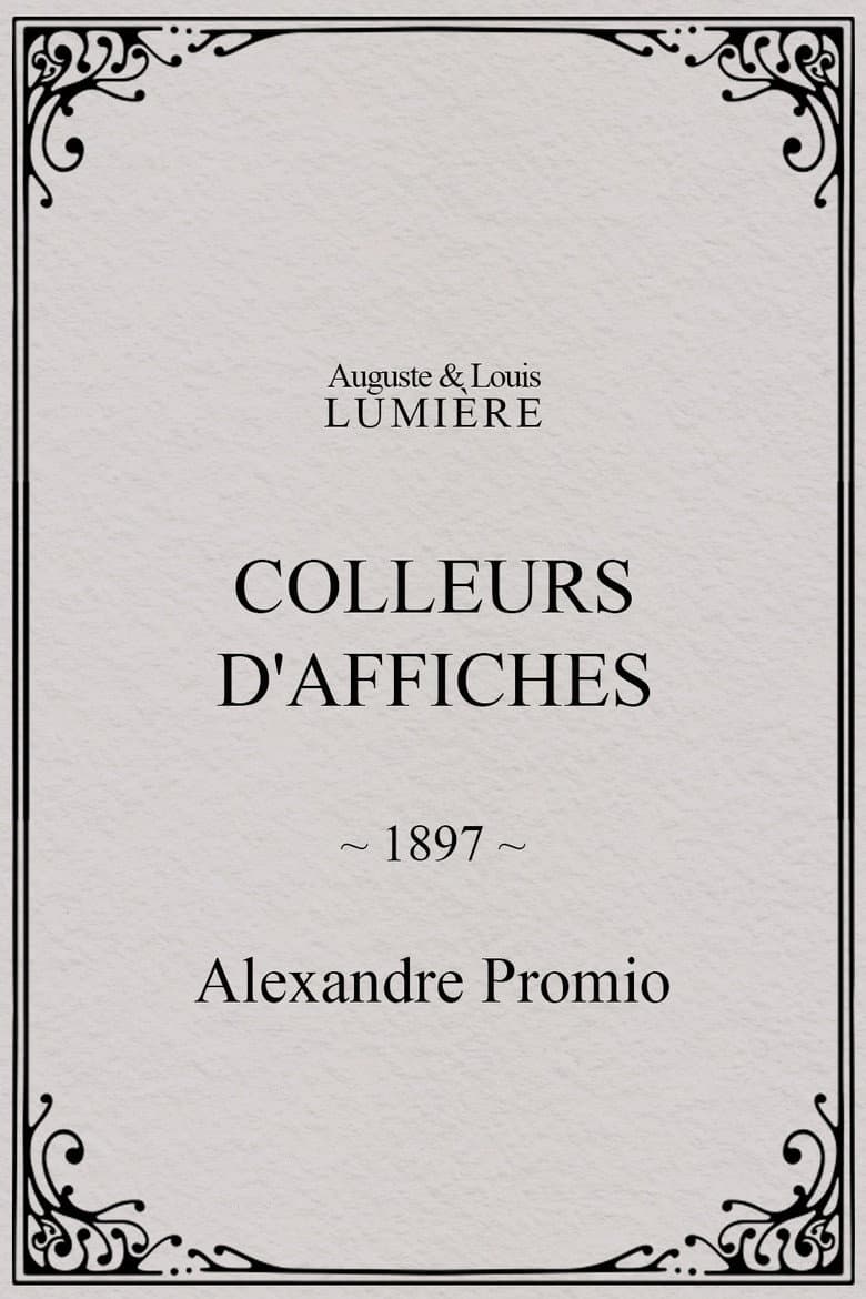 Colleurs d'affiches poster