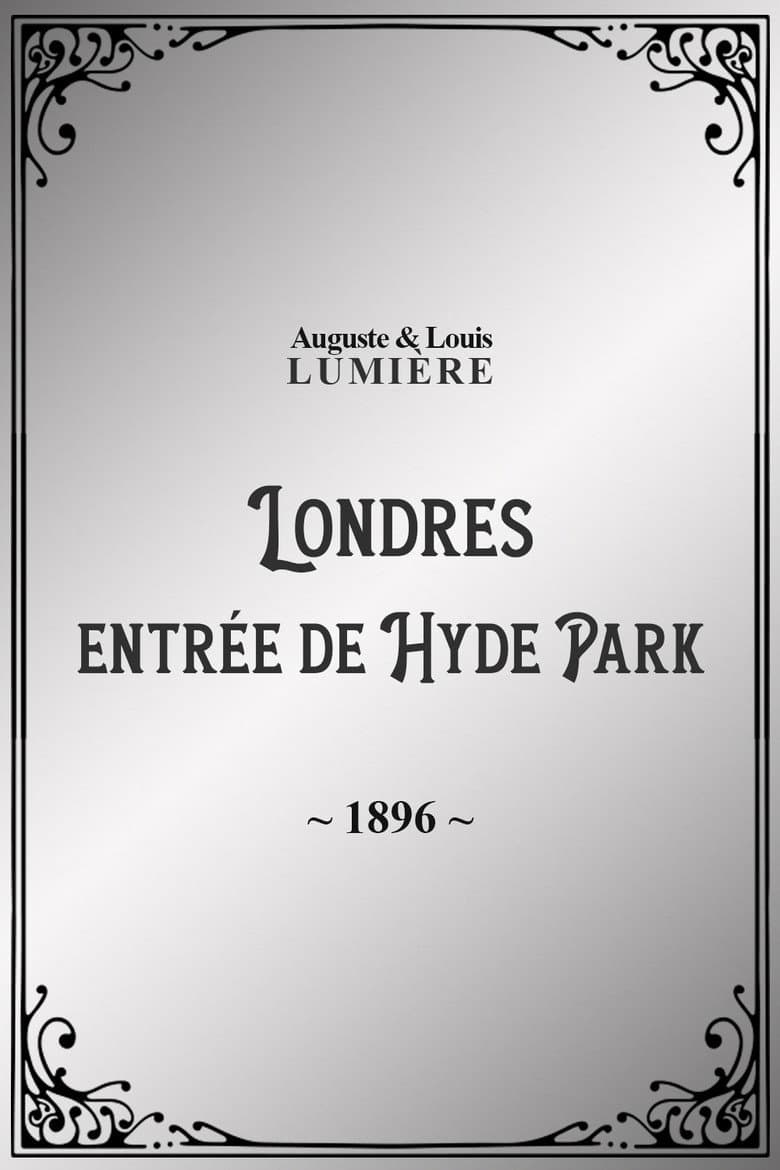 Londres : entrée de Hyde Park poster