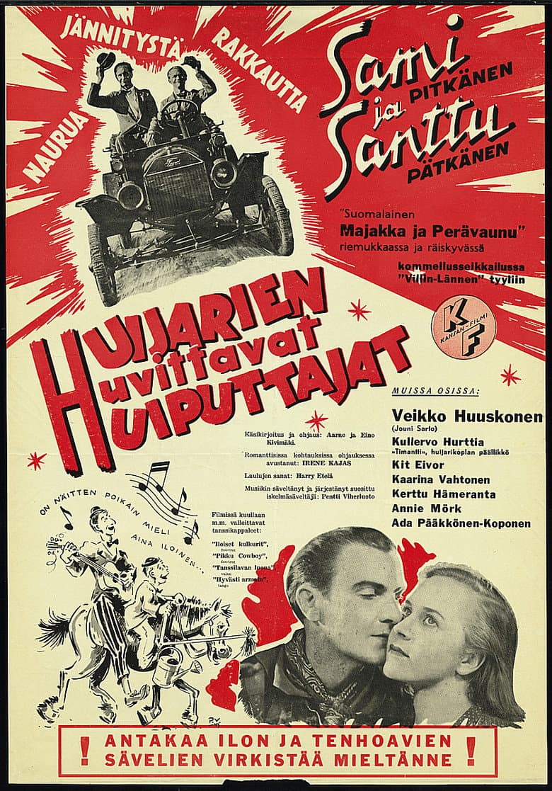 Huijarien huvittavat huiputtajat poster
