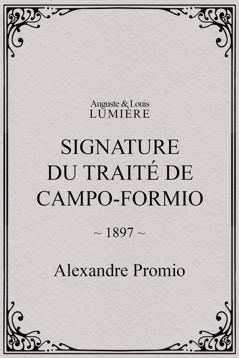 Signature du traité de Campo-Formio poster