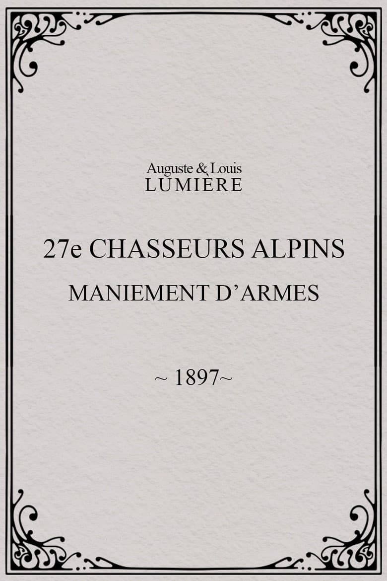 27ème chasseurs alpins : maniement d’armes poster