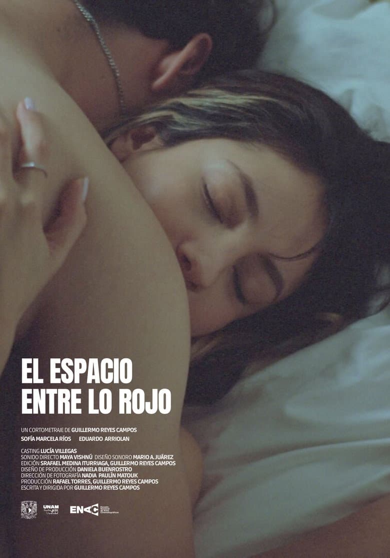 El espacio entre lo rojo poster