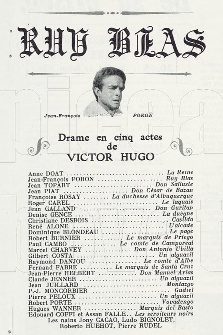 Ruy Blas poster