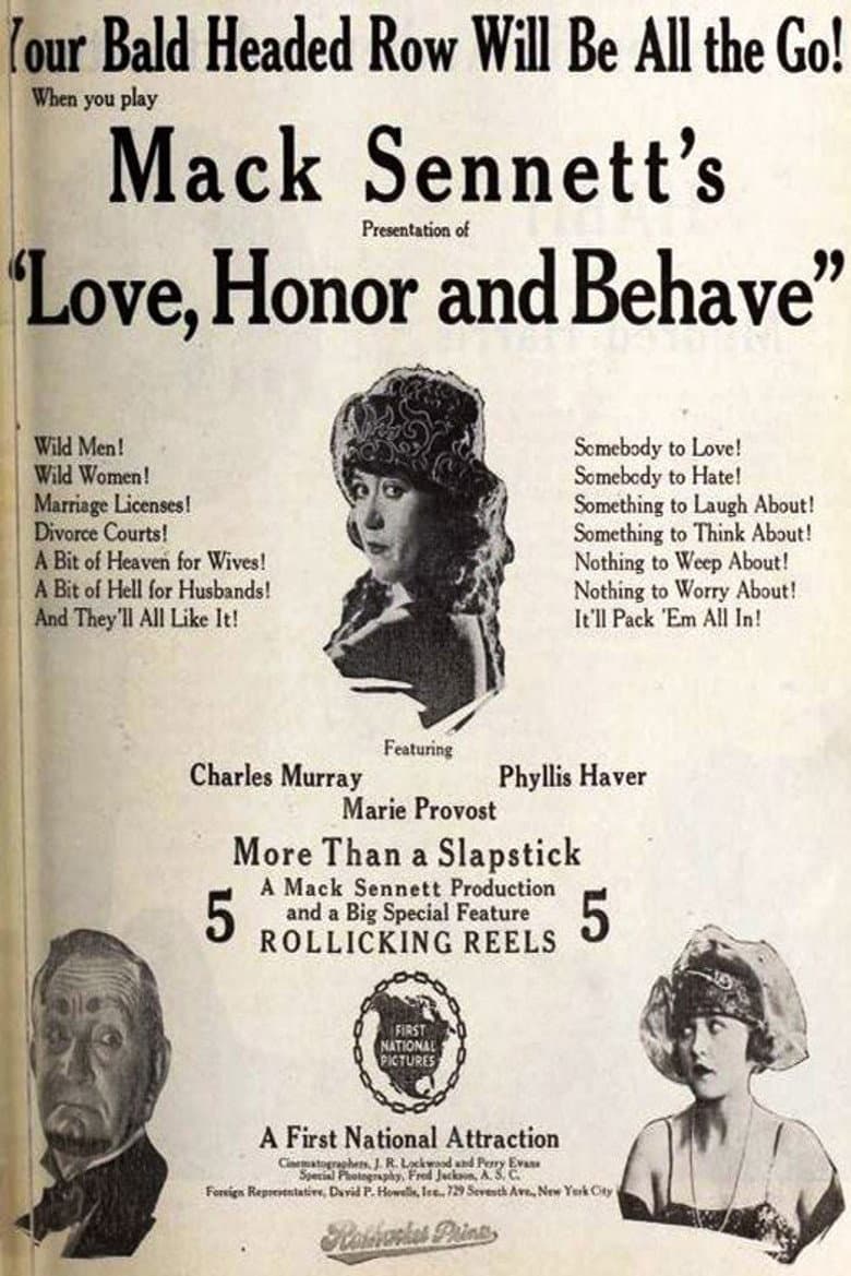 Love, Honor and Behave poster