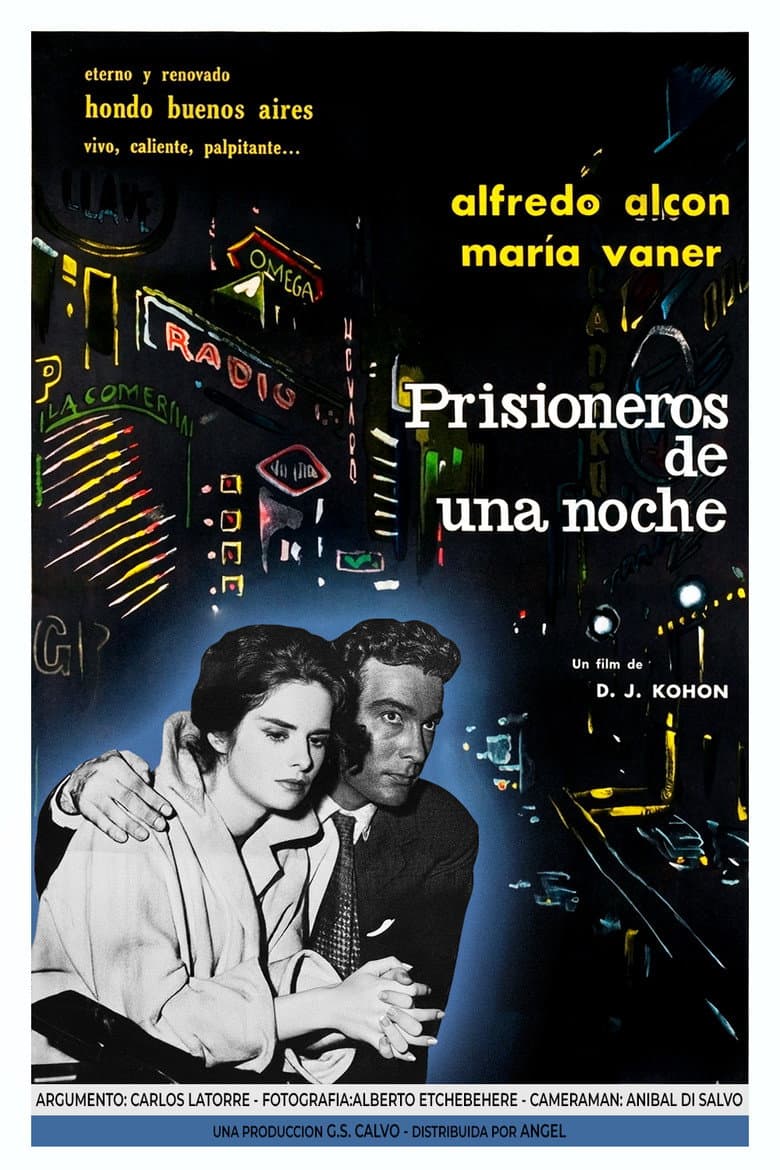 Prisioneros de una noche poster