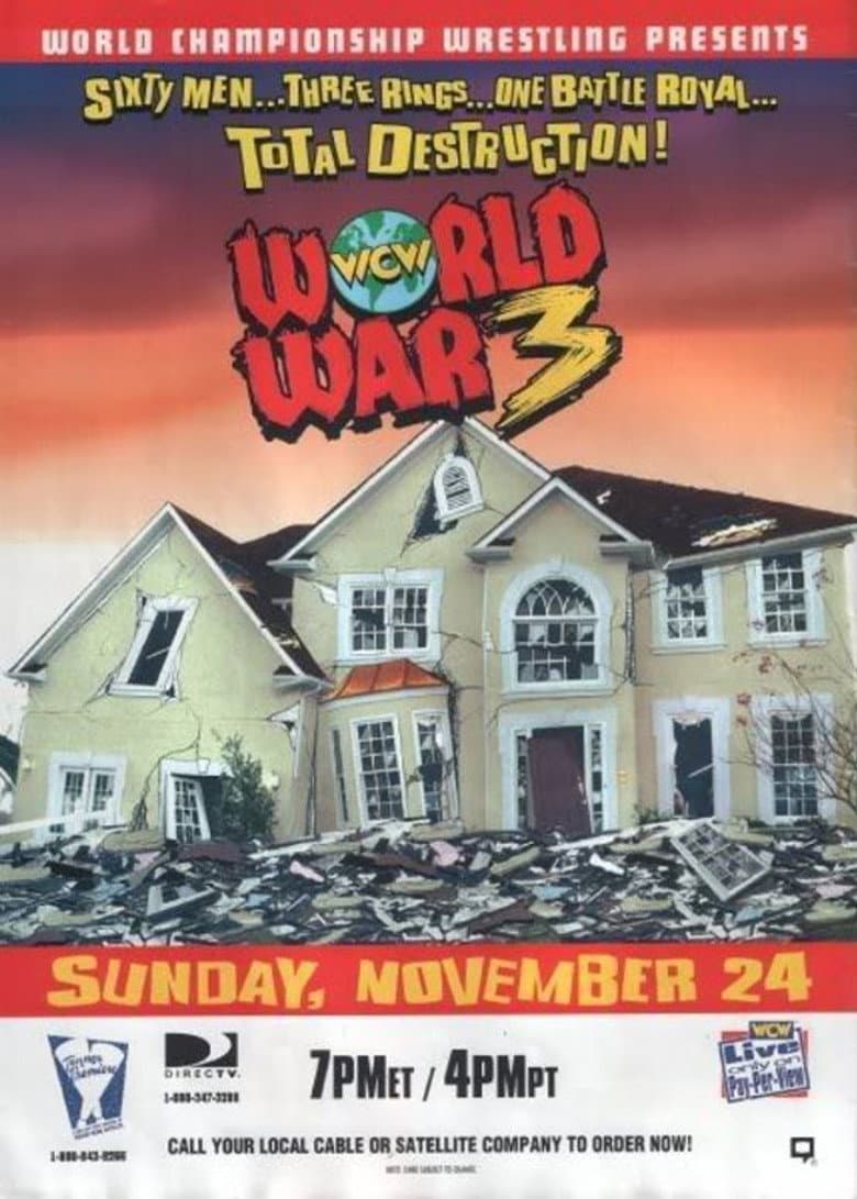 WCW World War 3 1996 poster